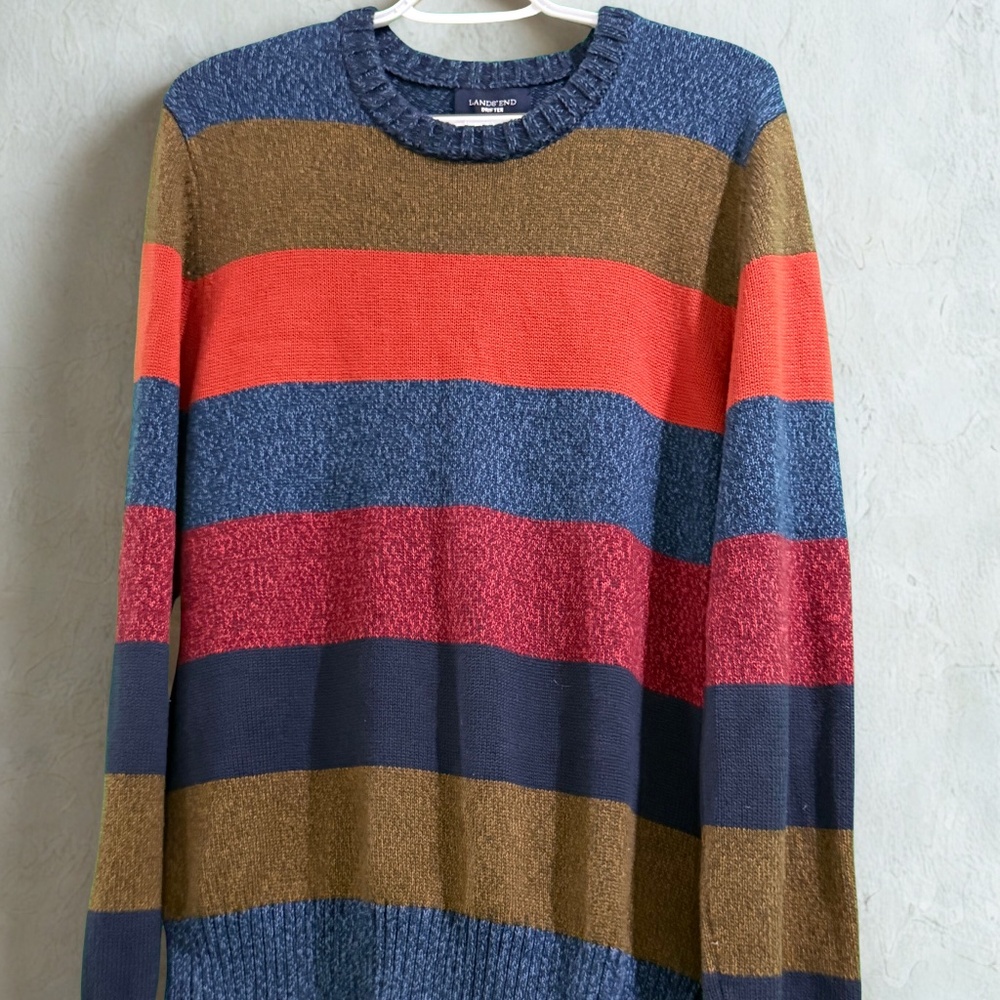 Vintage Lands’ End Drifter Cotton Crewneck Sweater - Size M